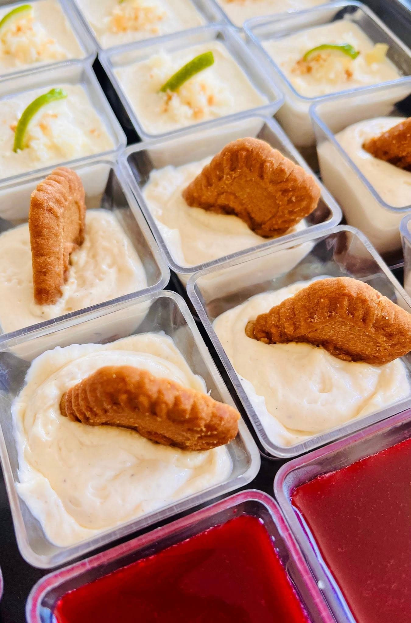 Verrines dessert creme biscuit